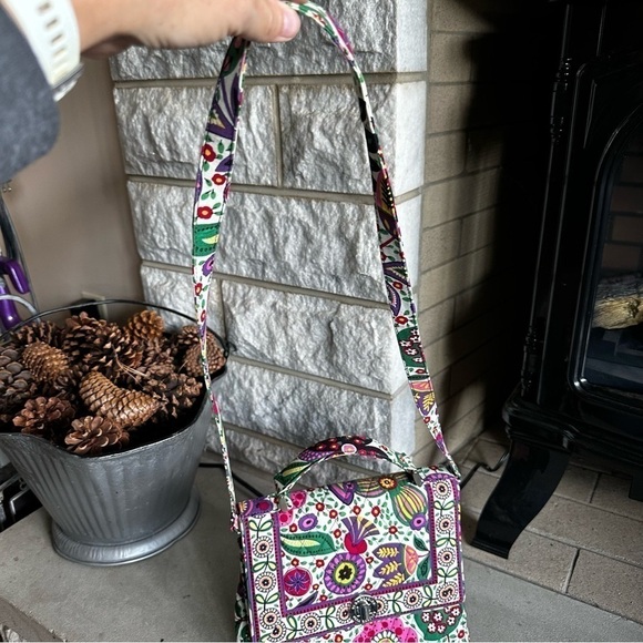 Vera Bradley Julia top handle handbag floral - Picture 4 of 13